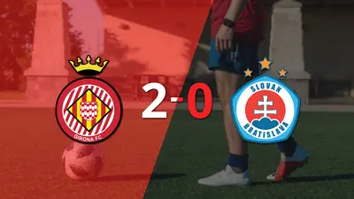Sólido triunfo de Girona por 2-0 frente a Slovan Bratislava Sólido triunfo de Girona por 2-0 frente a Slovan Bratislava