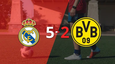 Vinicius Júnior marcó un hat-trick en la goleada 5-2 de Real Madrid frente a Borussia Dortmund Vinicius Júnior marcó un hat-trick en la goleada 5-2 de Real Madrid frente a Borussia Dortmund