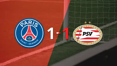 PSG logró sacar el empate de local frente a PSV PSG logró sacar el empate de local frente a PSV
