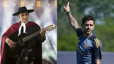 El Chaqueño Palavecino y Fernando Gago El Chaqueño Palavecino y Fernando Gago