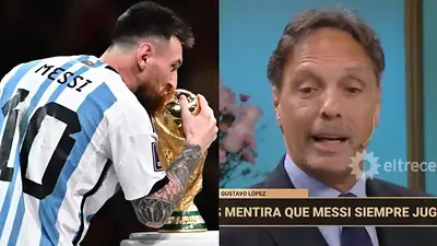 Gustavo López, Lionel Messi, televisión, ESPN, El Trece, Selección Argentina Gustavo López, Lionel Messi, televisión, ESPN, El Trece, Selección Argentina