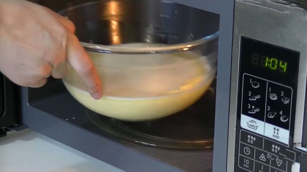 vidrio, microondas, comida, 