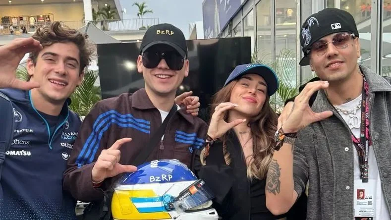 Por qué Nicki Nicole viajó a ver a Franco Colapinto.