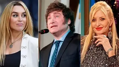 Yuyito González, Javier Milei y Fátima Flórez Yuyito González, Javier Milei y Fátima Flórez