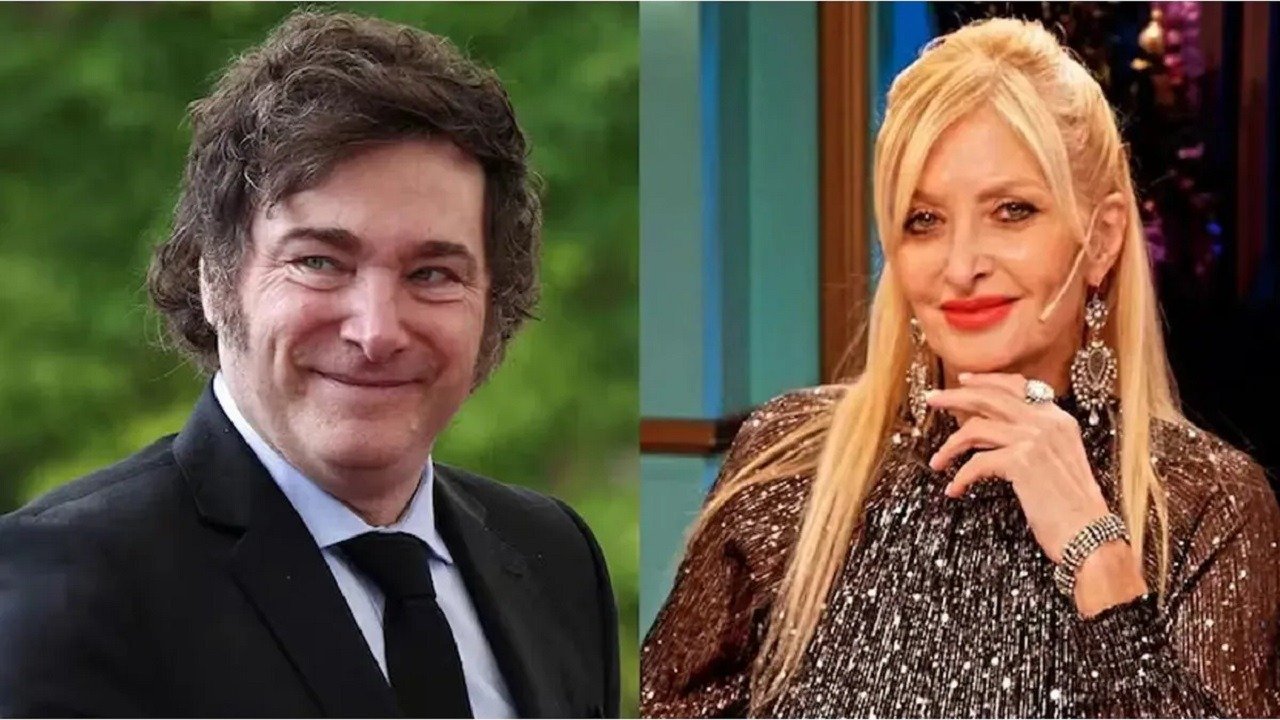 Yuyito González y Javier Milei