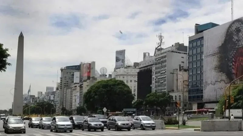 cielo nublado CABA. 