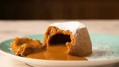 Volcán de dulce de leche Volcán de dulce de leche