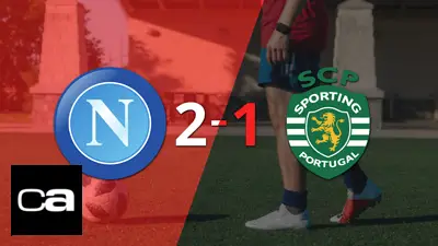 Con dos goles de Rasmus Hojlund, Napoli venció 2-1 a Sporting Lisboa Con dos goles de Rasmus Hojlund, Napoli venció 2-1 a Sporting Lisboa