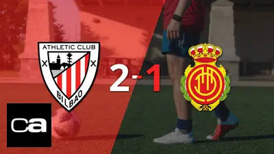 Mallorca no pudo con Athletic Bilbao y cayó por 2-1 Mallorca no pudo con Athletic Bilbao y cayó por 2-1