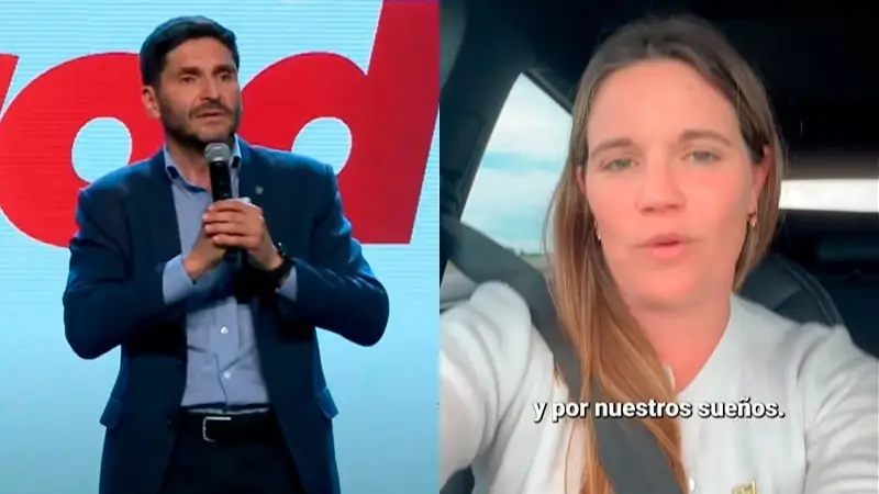 Maximiliano Pullaro y Caren Tepp Maximiliano Pullaro y Caren Tepp