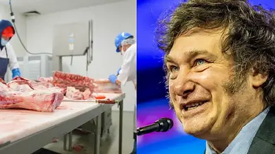 Frigorífico y Javier Milei Frigorífico y Javier Milei