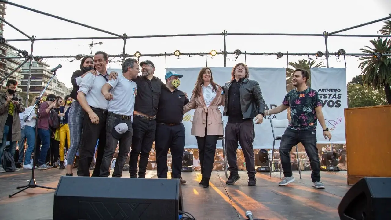 Cuando Milei, Marra y Alberdi militaban juntos.