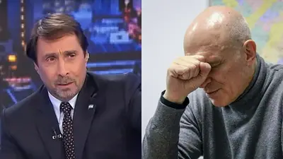 Eduardo Feinmann y su burla a José Luis Espert. Eduardo Feinmann y su burla a José Luis Espert.