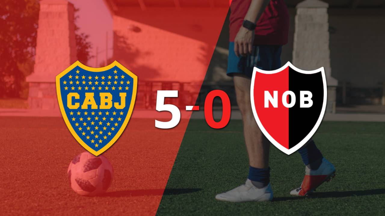 Con doblete de Milton Giménez, Boca Juniors liquidó 5-0 a Newell`s