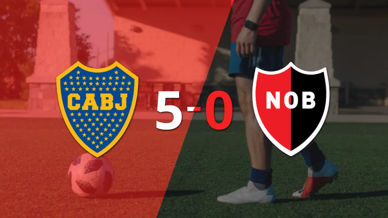 Con doblete de Milton Giménez, Boca Juniors liquidó 5-0 a Newell`s