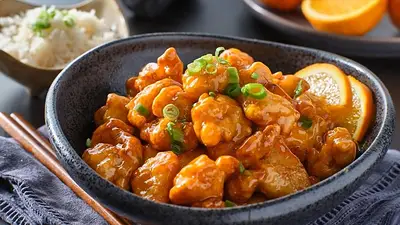 pollo a la naranja. pollo a la naranja.