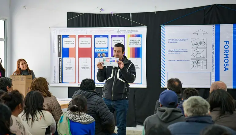 Elecciones 2025: Formosa avanza en la capacitación del uso de la Boleta Única de Papel en todo el territorio