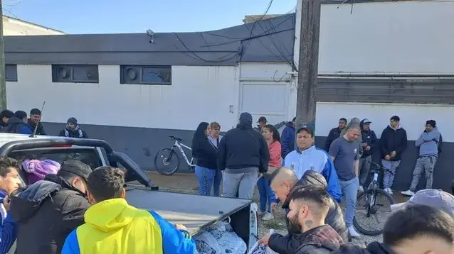 Manifestación de trabajadores del frigorífico Euro. (Foto: Sindicato carnero de Rosario).
