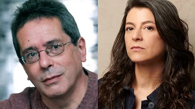 César Aira y Samantha Schweblin César Aira y Samantha Schweblin