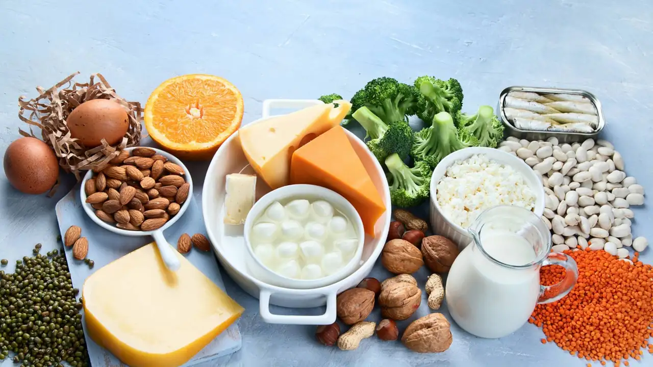 Alimentos ricos en calcio.
