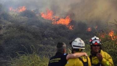 Alerta máxima de incendios en Córdoba: sigue activo el foco en Quebrada del Condorito