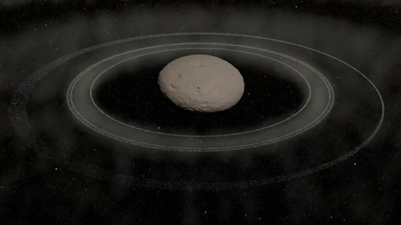 Astrónomos observan la formación de anillos alrededor del cuerpo celestial helado Quirón