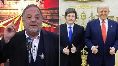 Baby Etchecopar, Javier MIlei y Donald Trump Baby Etchecopar, Javier MIlei y Donald Trump