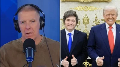 Alejandro Fantino, Javier Milei y Donald Trump Alejandro Fantino, Javier Milei y Donald Trump