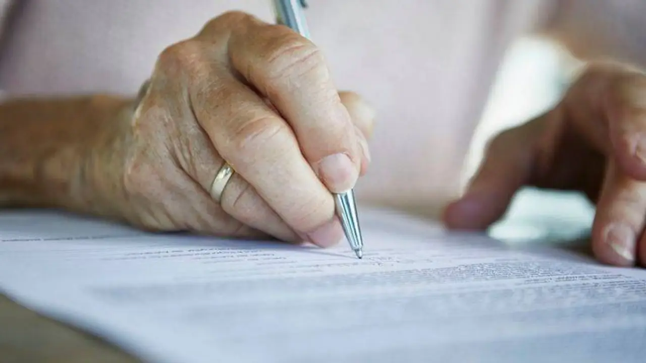 Firma de papeles
