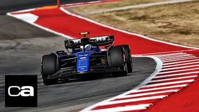 El FW46 de Williams al mando de Franco Colapinto. El FW46 de Williams al mando de Franco Colapinto.