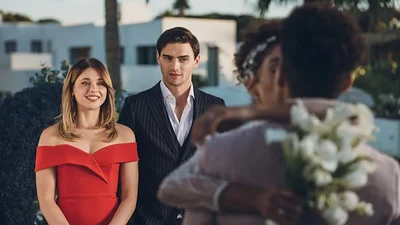 Escena de película española en una boda Escena de película española en una boda