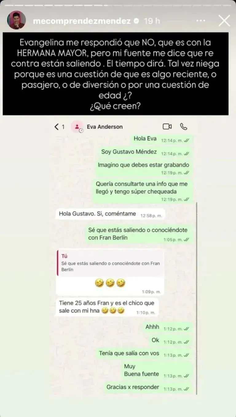 Historia del periodista Gustavo Méndez sobre Evangelina Anderson