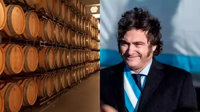 Bodega y Javier Milei Bodega y Javier Milei