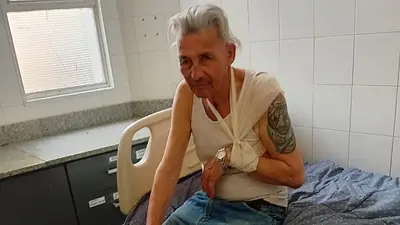"Volé como un misil": un jubilado relató los golpes de la policía antes de ser operado "Volé como un misil": un jubilado relató los golpes de la policía antes de ser operado