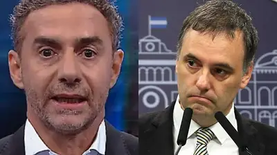 A la izquierda, Luis Majul; a la derecha, Manuel Adorni. A la izquierda, Luis Majul; a la derecha, Manuel Adorni.