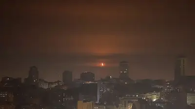 Nueve heridos en un ataque ruso con drones contra Kiev, según un responsable municipal Nueve heridos en un ataque ruso con drones contra Kiev, según un responsable municipal