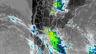 Mapa de Argentina con el radar de tormentas Mapa de Argentina con el radar de tormentas
