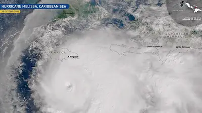 Imagen satelital del huracán Melissa Imagen satelital del huracán Melissa