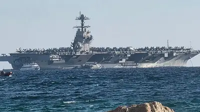 Crece la tensión en el Caribe: Estados Unidos desplegó a su portaaviones más grande Crece la tensión en el Caribe: Estados Unidos desplegó a su portaaviones más grande