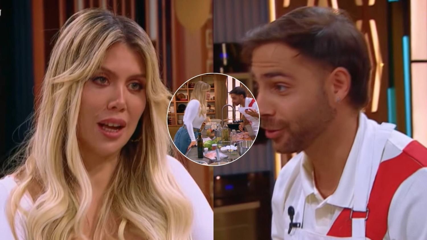 El picante intercambio entre Wanda Nara y Grego Rosello en MasterChef: "¿Sale chape?"