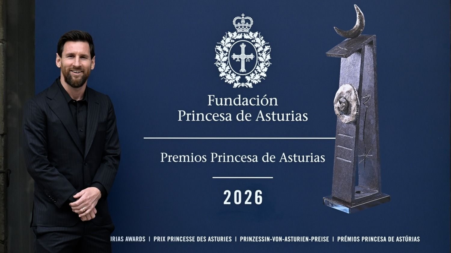 Lionel Messi habló tras recibir el premio Princesa de Asturias en España: "Muy feliz"