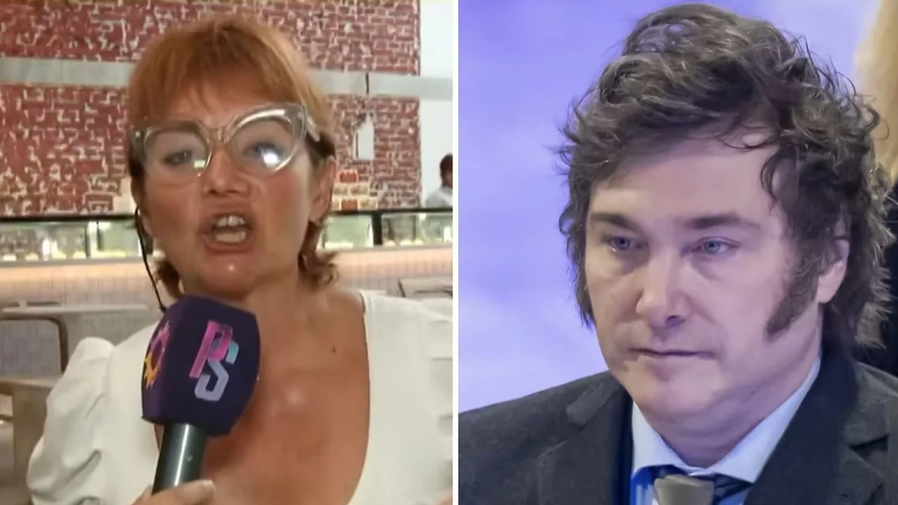 Nancy Pazos y Javier Milei