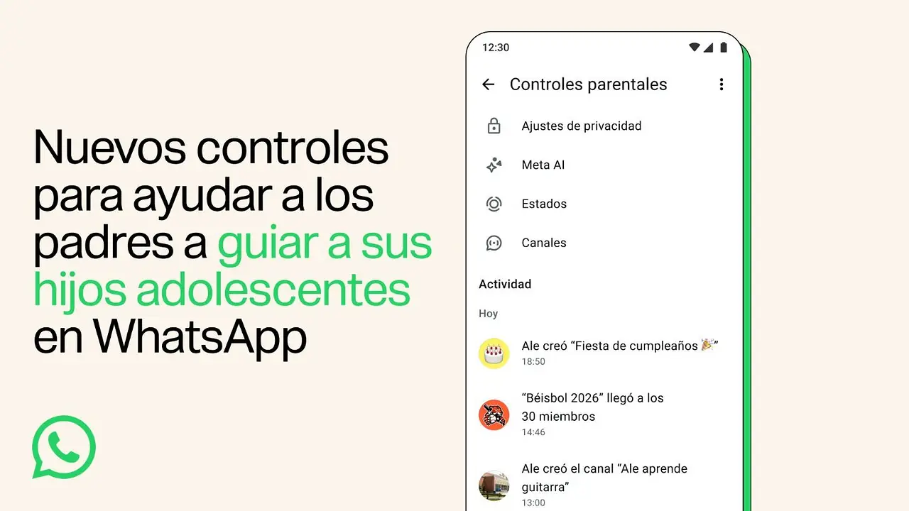 Así funcionan los nuevos controles parentales de WhatsApp