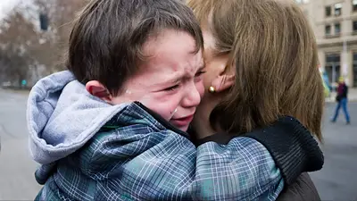 Niño llorando. Niño llorando.