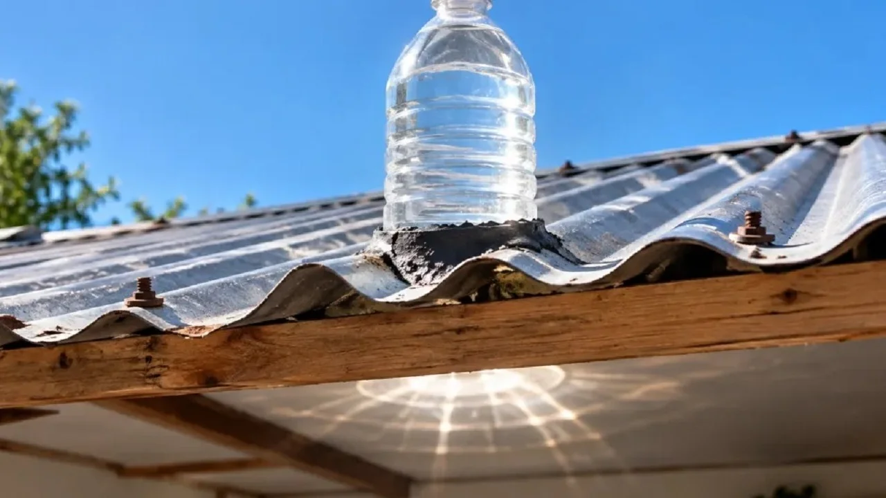  Así una botella de plástico colocada en el techo puede transformar la luz solar en iluminación natural dentro de una habitación oscura: el invento de un mecánico de Brasil