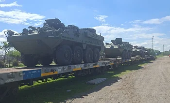 El Ejército Argentino inició el traslado de tanques y blindados a Brasil para un ejercicio | Ejército argentino