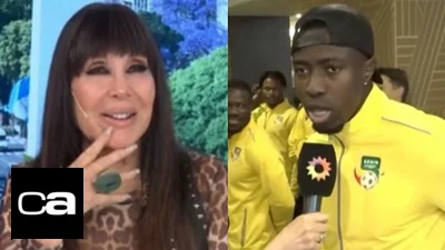 Moria Casán y Tijani Mohamed. Moria Casán y Tijani Mohamed.