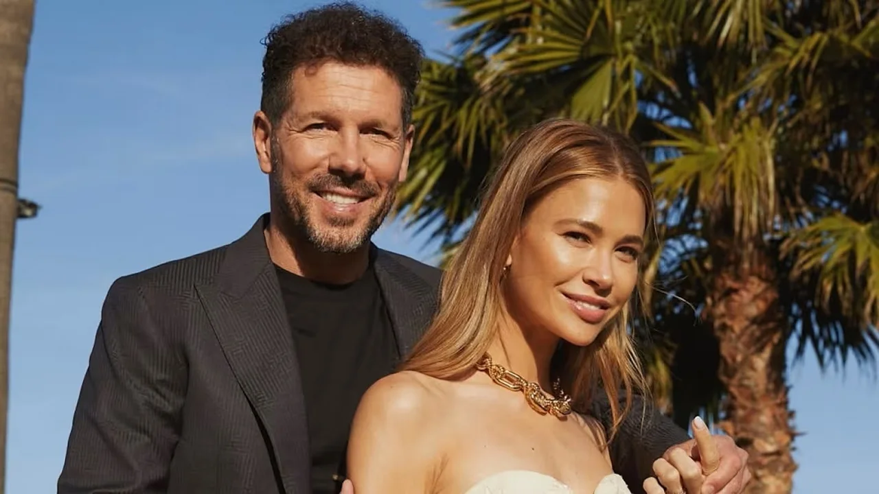Diego Simeone y Carla Pereyra