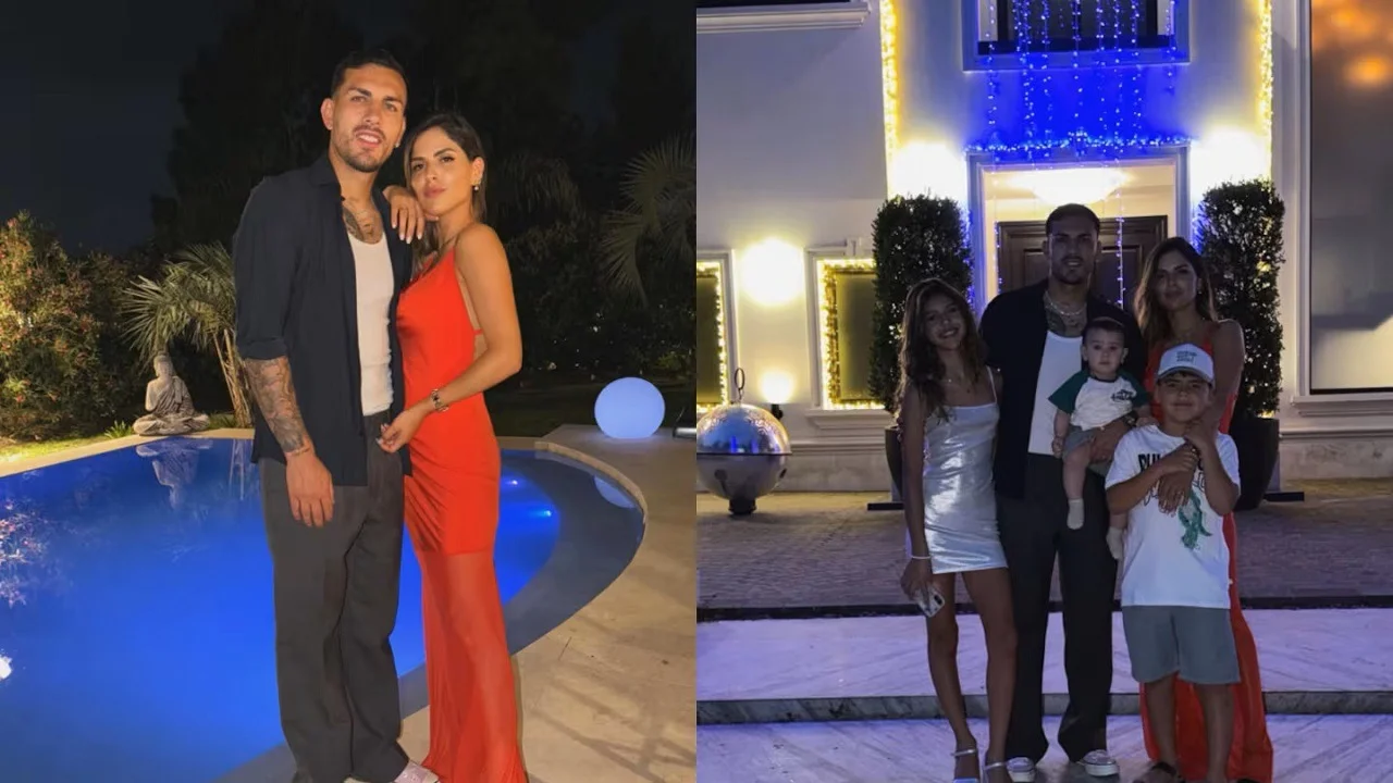 Leandro Paredes y su familia