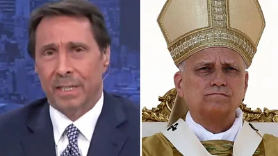 Eduardo Feinmann y papa León XIV Eduardo Feinmann y papa León XIV